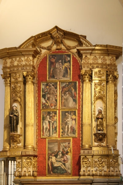 Inside the Church of St Francis, Evora, Portugal