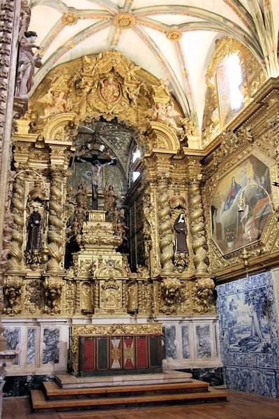 Inside the Church of St Francis, Evora, Portugal