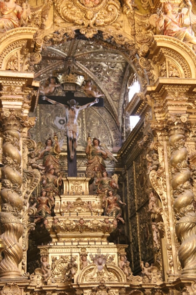 Inside the Church of St Francis, Evora, Portugal