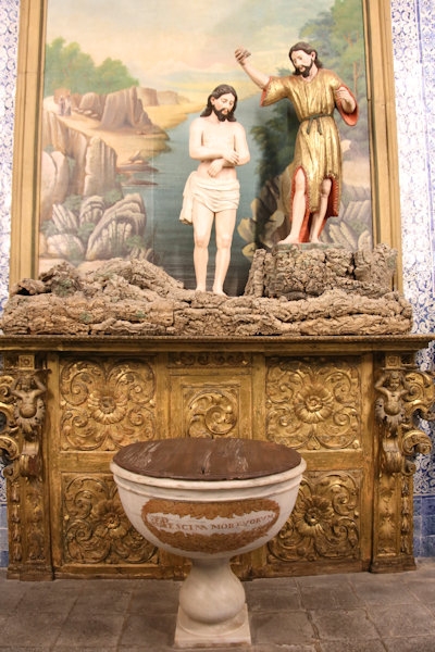 Inside the Church of St Francis, Evora, Portugal