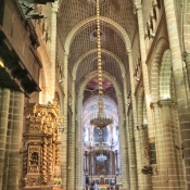 Inside the Cathedral of Évora, Portugal