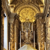 Inside the Cathedral of Évora, Portugal