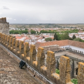 On the roof of the Cathedral of Évora, Portugal