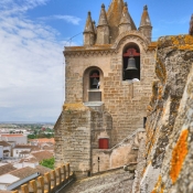 On the roof of the Cathedral of Évora, Portugal