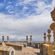 On the roof of the Cathedral of Évora, Portugal