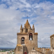 On the roof of the Cathedral of Évora, Portugal