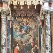 Inside the Cathedral of Évora, Portugal