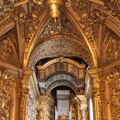 Inside the Cathedral of Évora, Portugal