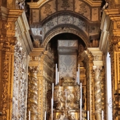 Inside the Cathedral of Évora, Portugal