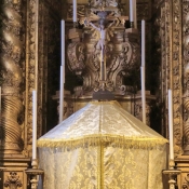 Inside the Cathedral of Évora, Portugal