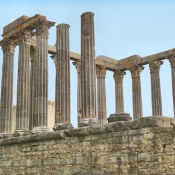 Roman Temple ruins, Evora, Portugal