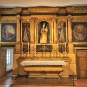 Side chapel of the church of São João Evangelista, Lóios Convent, Evora, Portugal