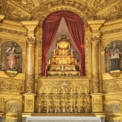 Inside the church of São João Evangelista, Lóios Convent, Evora, Portugal