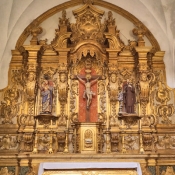 Inside the church of São João Evangelista, Lóios Convent, Evora, Portugal