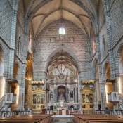 Inside the Church of St Francis, Evora, Portugal