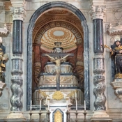 Inside the Church of St Francis, Evora, Portugal