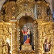 Inside the Church of St Francis, Evora, Portugal