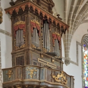 Inside the Church of St Francis, Evora, Portugal