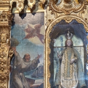 Inside the Church of St Francis, Evora, Portugal