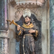 Inside the Church of St Francis, Evora, Portugal