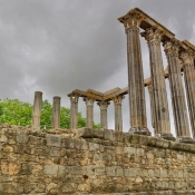 Roman Temple ruins, Evora, Portugal