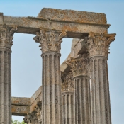 Roman Temple ruins, Evora, Portugal