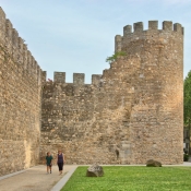 14th century city walls around the old city of Evora