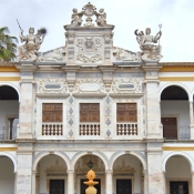 The courtyard of the University of Evora, Portugal