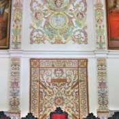 A restored chapel of the University of Evora, Portugal