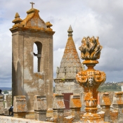 On the roof of the Cathedral of Évora, Portugal