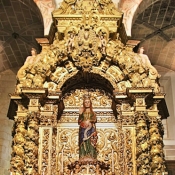 Inside the Cathedral of Évora, Portugal