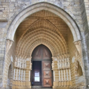 Main entrance to the Cathedral of Évora, Portugal