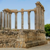 Roman Temple ruins, Evora, Portugal