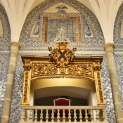 Inside the church of São João Evangelista, Lóios Convent, Evora, Portugal