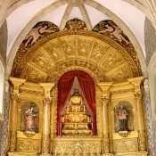 Inside the church of São João Evangelista, Lóios Convent, Evora, Portugal