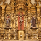 Inside the church of São João Evangelista, Lóios Convent, Evora, Portugal