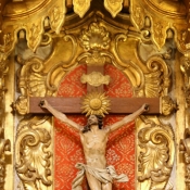 Inside the church of São João Evangelista, Lóios Convent, Evora, Portugal