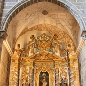 Inside the Church of St Francis, Evora, Portugal