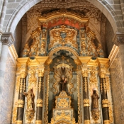 Inside the Church of St Francis, Evora, Portugal