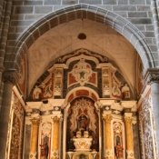 Inside the Church of St Francis, Evora, Portugal