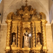 Inside the Church of St Francis, Evora, Portugal