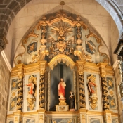 Inside the Church of St Francis, Evora, Portugal