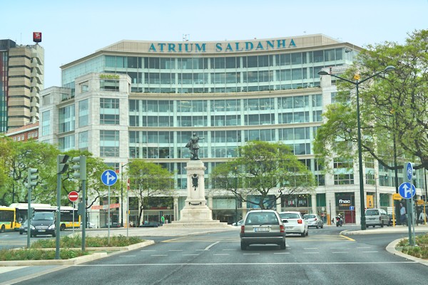 Atrium Saldanha shopping mall in Lisbon