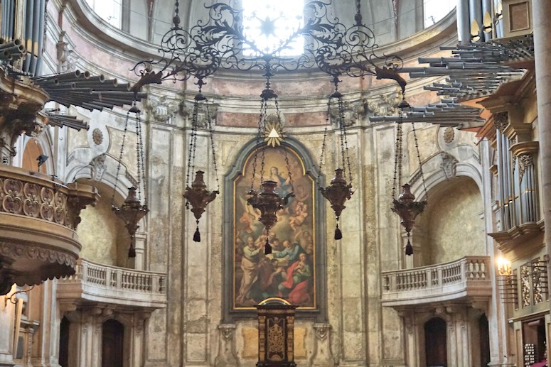 Inside the Lisbon Cathedral.