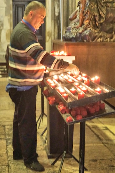 Inside the Lisbon Cathedral.