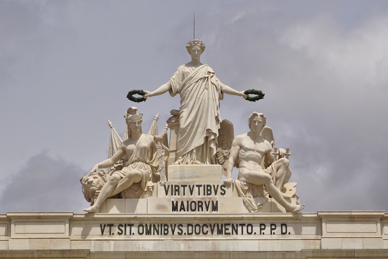 Above the Triumphal Arch, Commercial Square, Lisbon