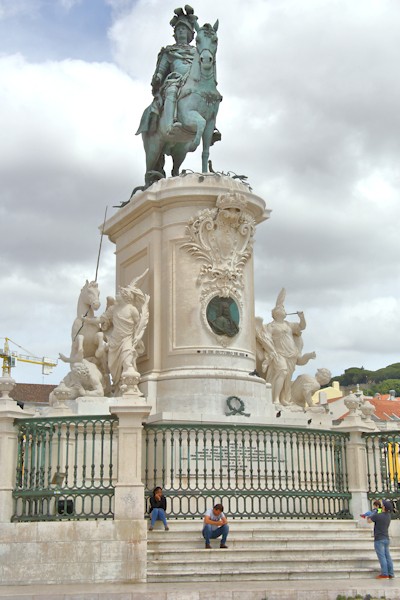 Statue of King José I in Commercial Square, Lisbon