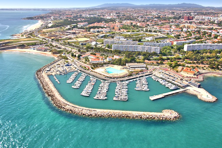 Oeiras Marina, at the mouth of the Tagus River, 10 km from central Lisbon