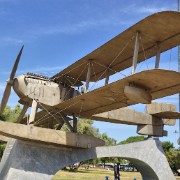 In 1922 Gago Coutinho and Sacadura Cabral marked the centennial of Brazil's independence by crossing the South Atlantic from Belem in Lisbon to Brazil using a Fairey III biplane like the one above.