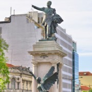 Statue of  the 19th century Dom João Carlos Gregório Domingos Vicente Francisco de Saldanha Oliveira e Daun, 1st Duke of Saldanha, Lisbon